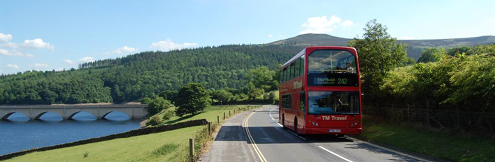 Bus in the Peak District