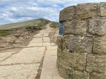 Restored footpath the Great Ridge