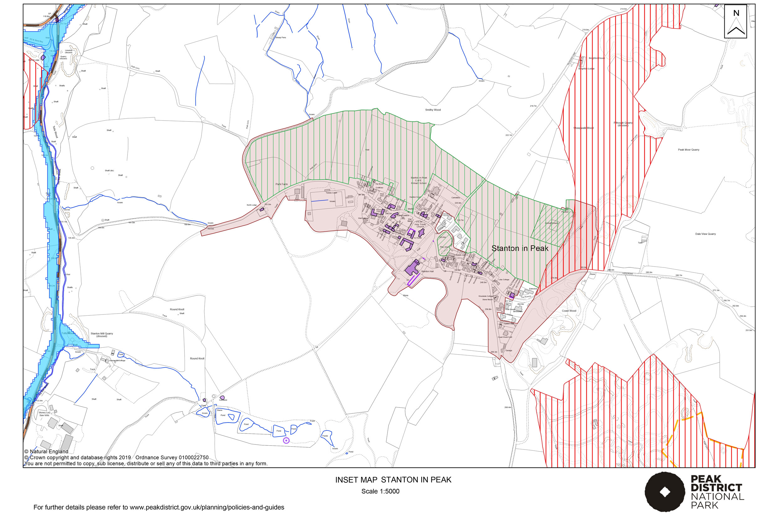Local Plan Proposals Map: Stanton in Peak