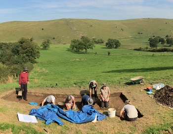 People taking part in a dig