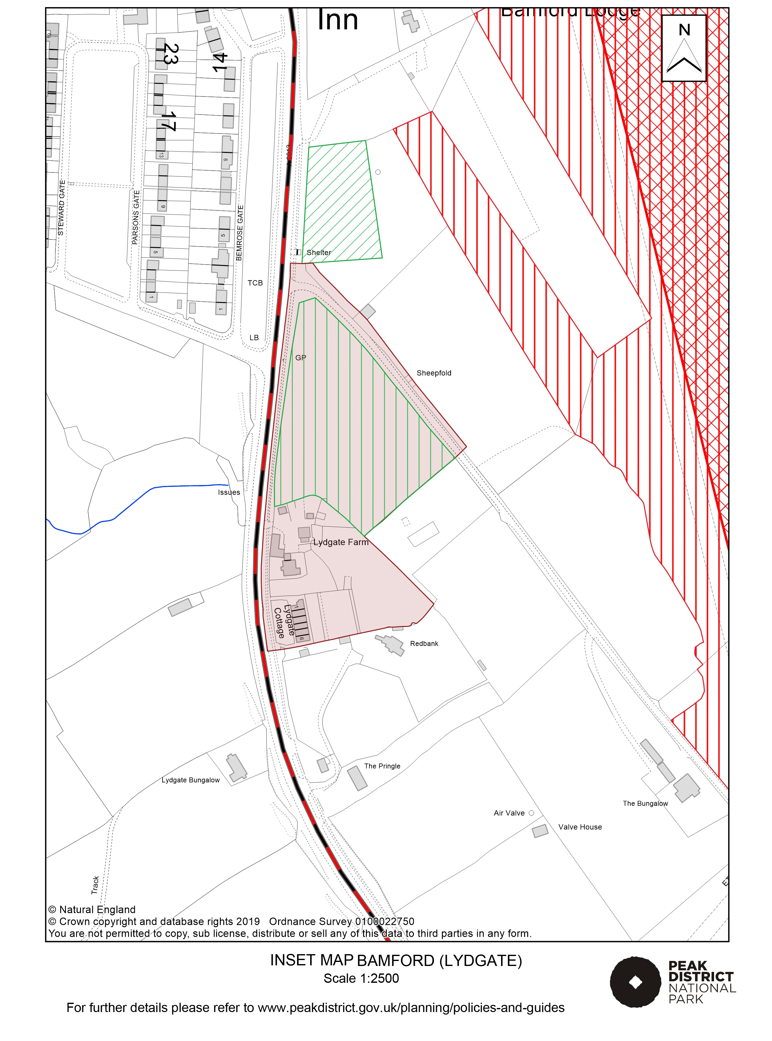 Local Plan Proposals Map: Bamford Lydate