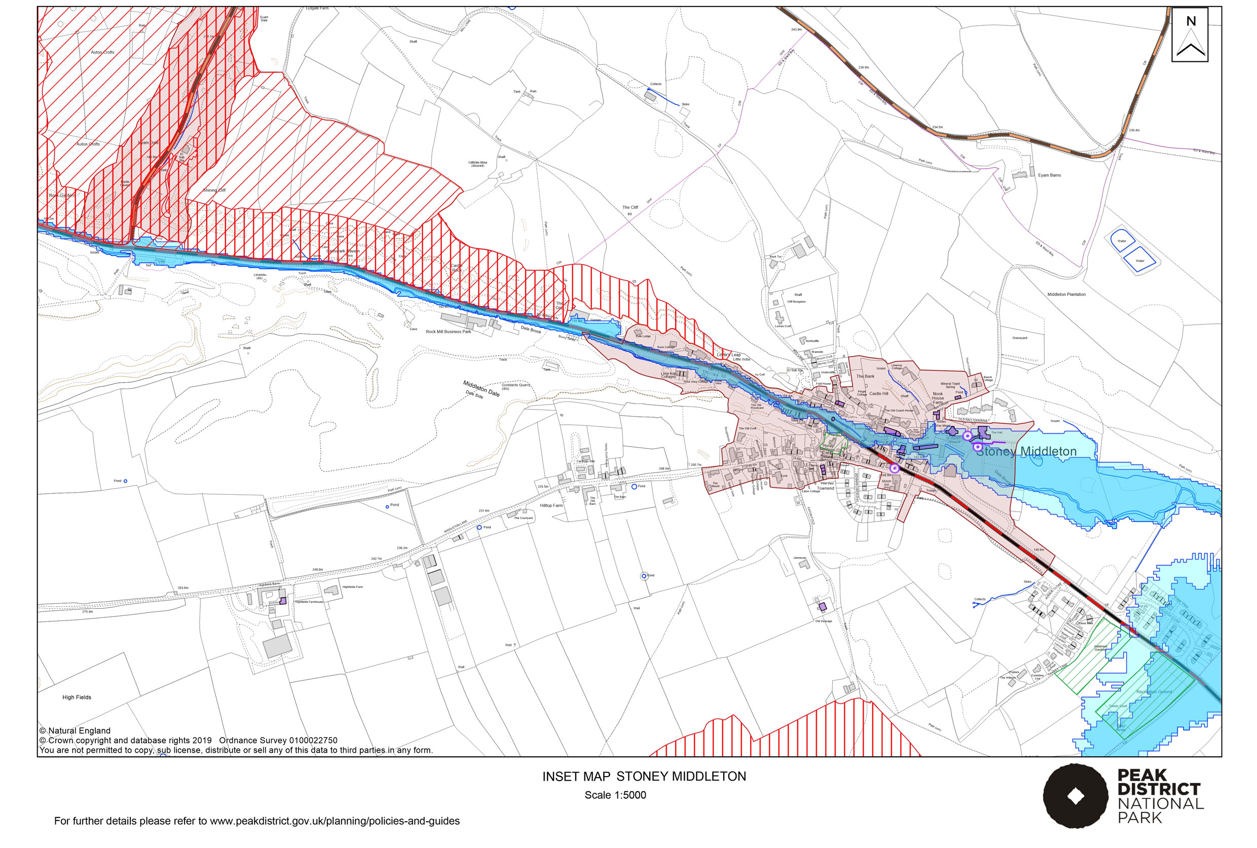 Local Plan Proposals Map: Stoney Middleton