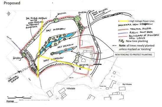 Proposed map of Hillside