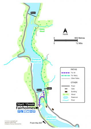 Derwent Dam route