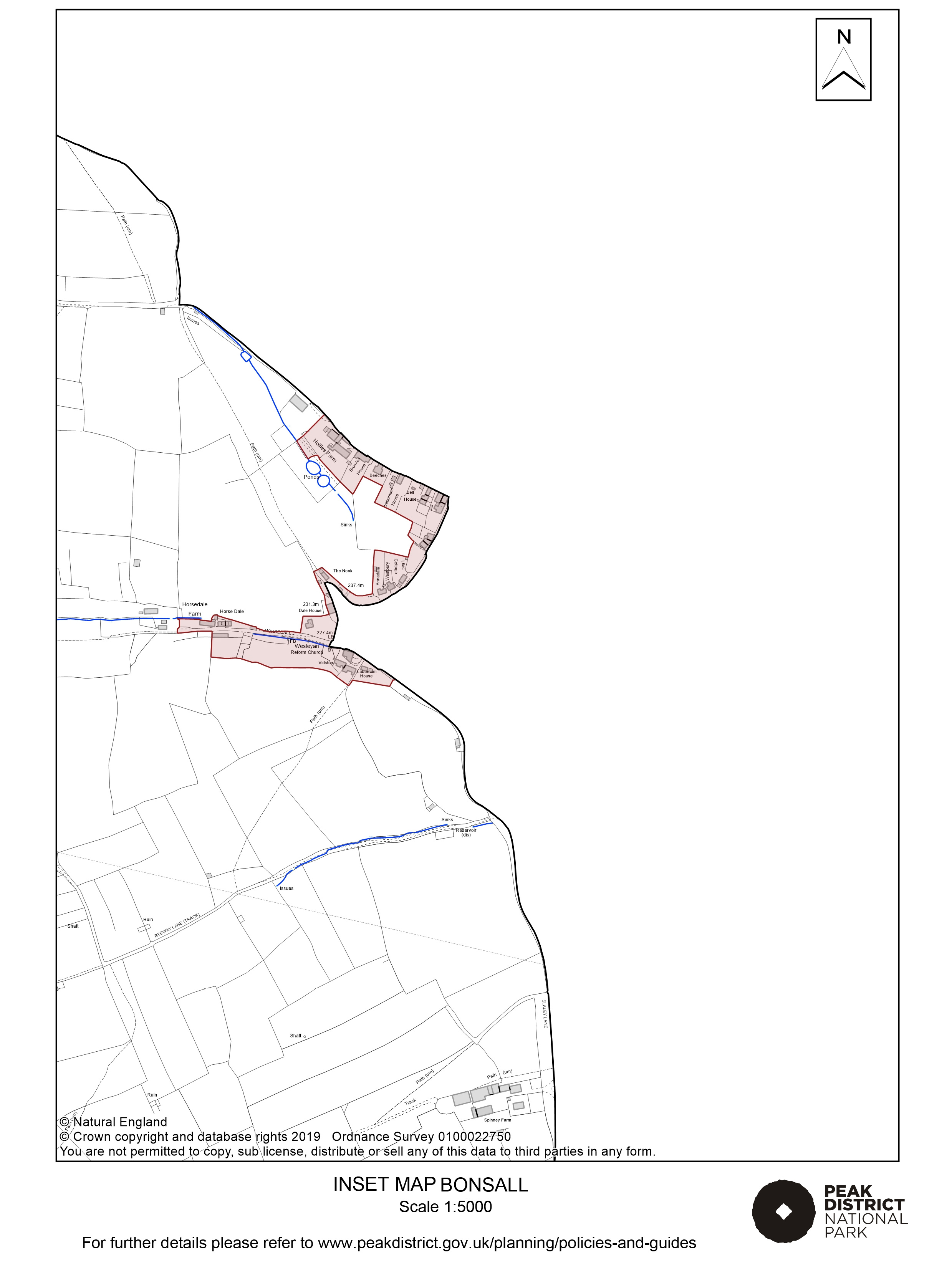 Local Plan Proposals Map: Bonsall