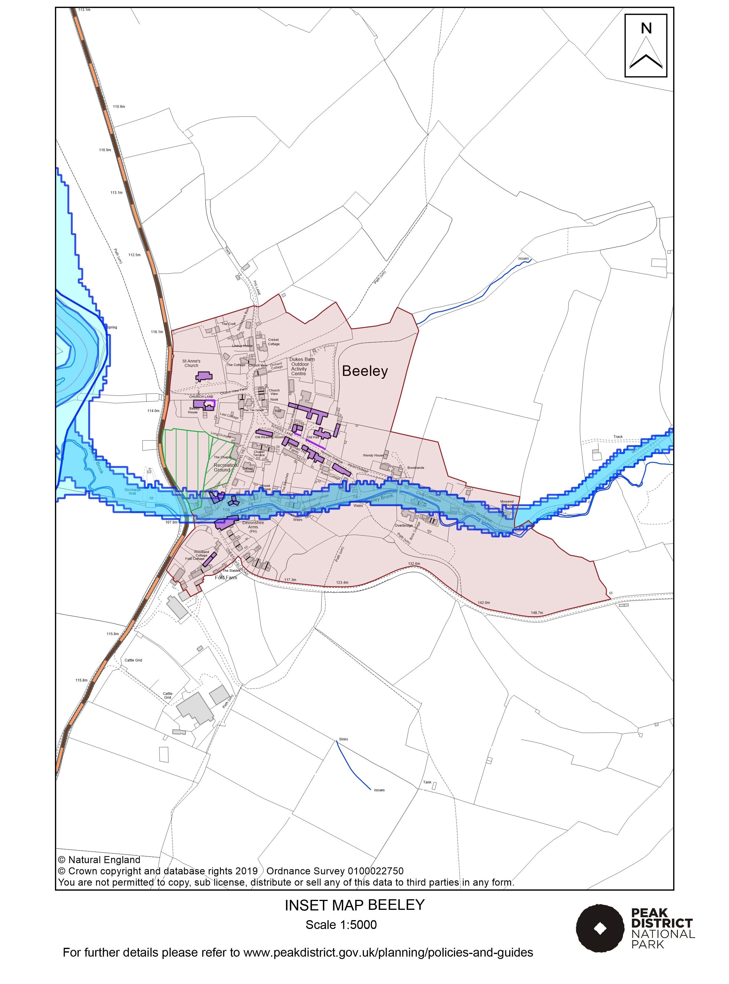 Local Plan Proposals Map: Beeley