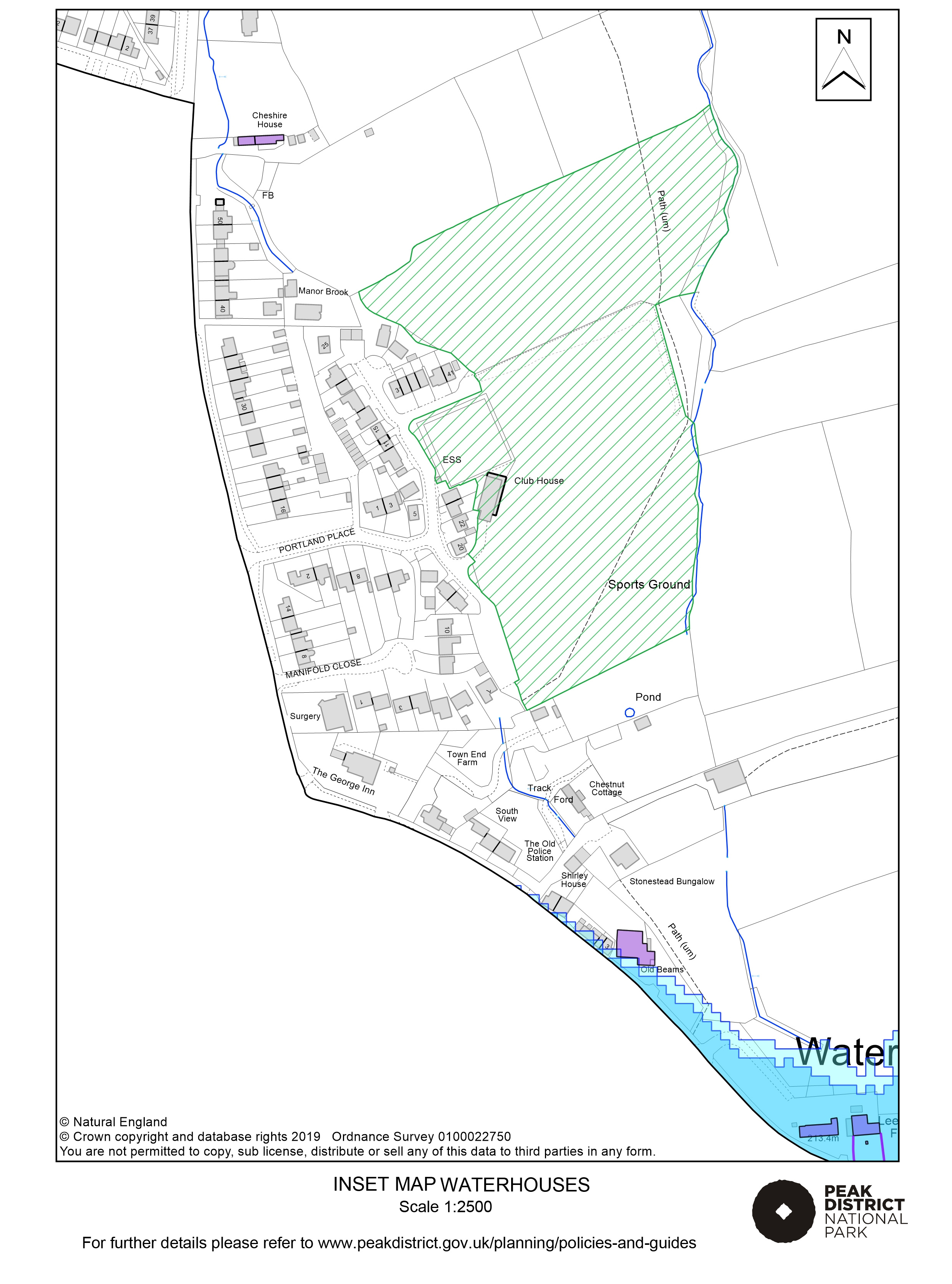 Local Plan Proposals Map: Waterhouses