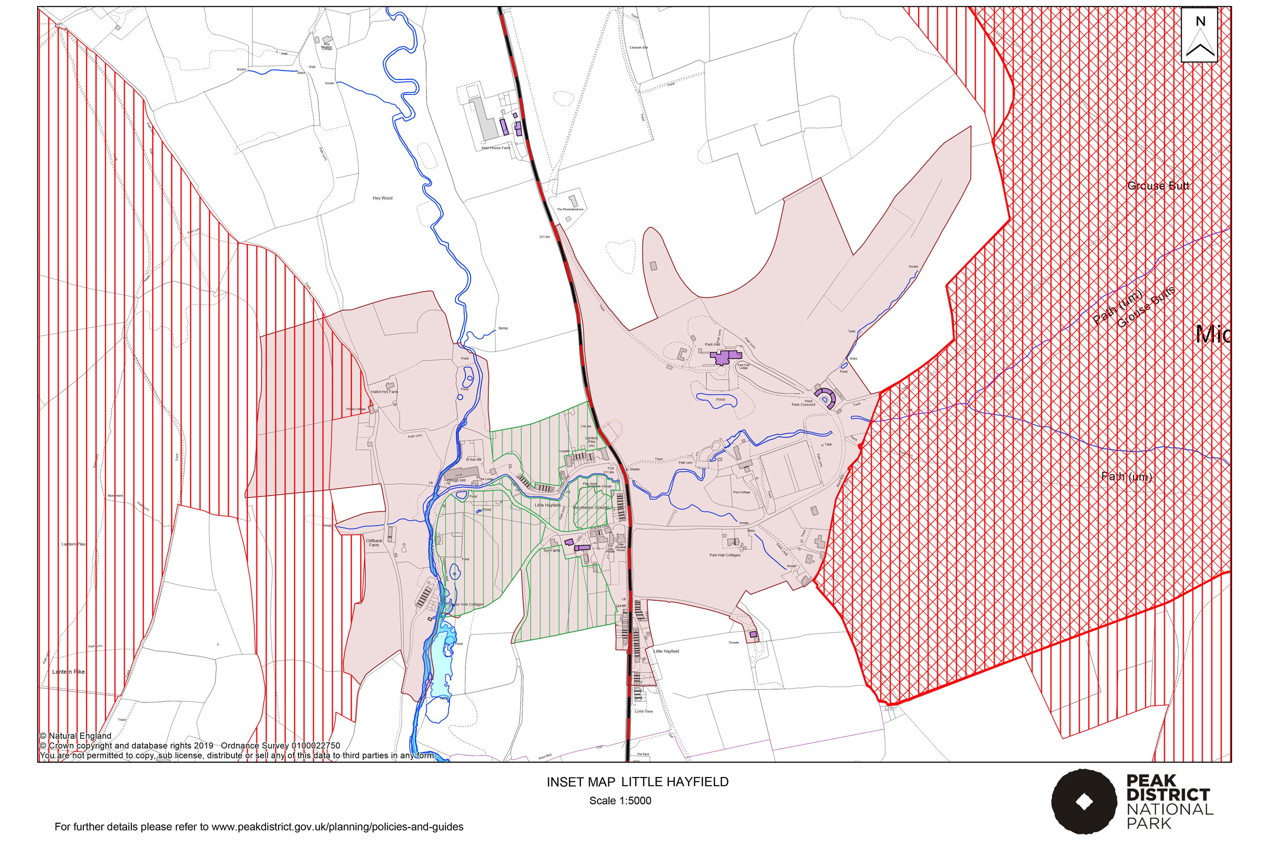 Local Plan Proposals Map: Little Hayfield