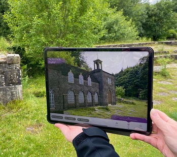 Errwood Hall app on mobile device