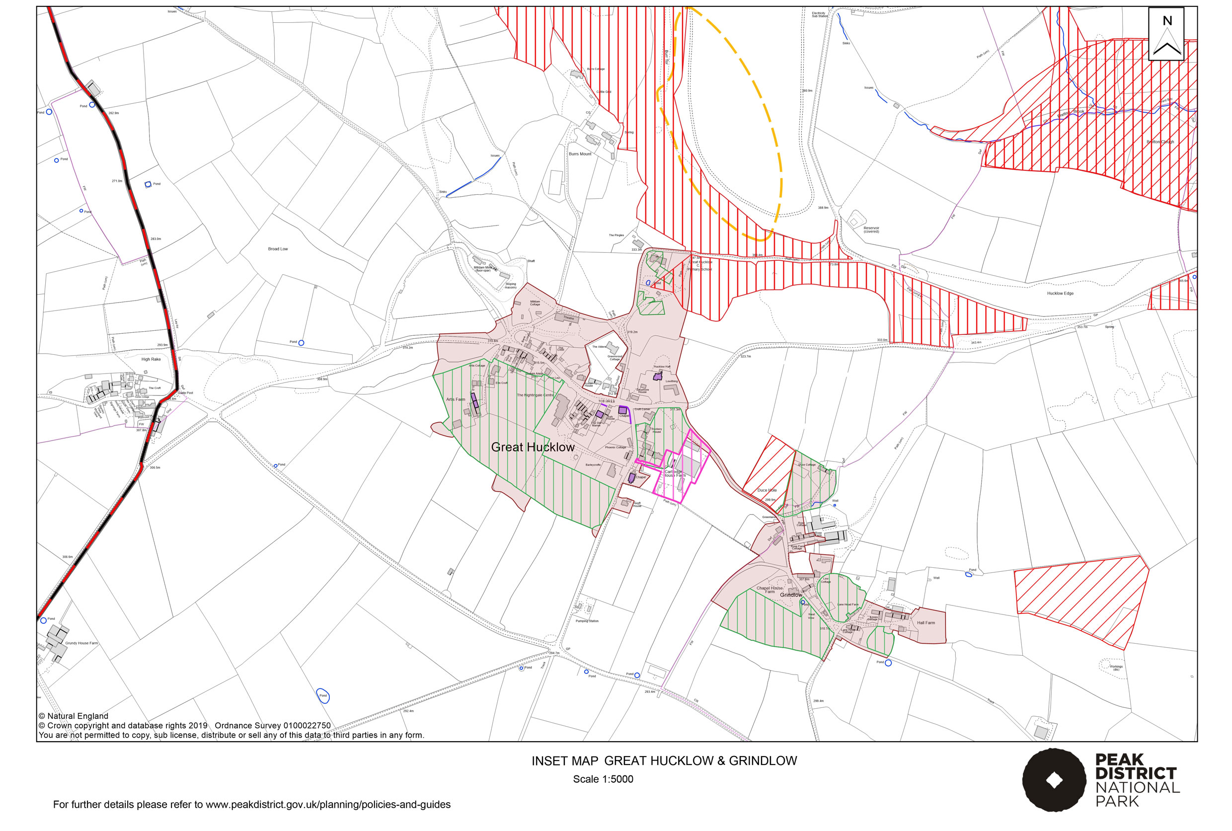 Local Plan Proposals Map: Great Hucklow and Grindlow