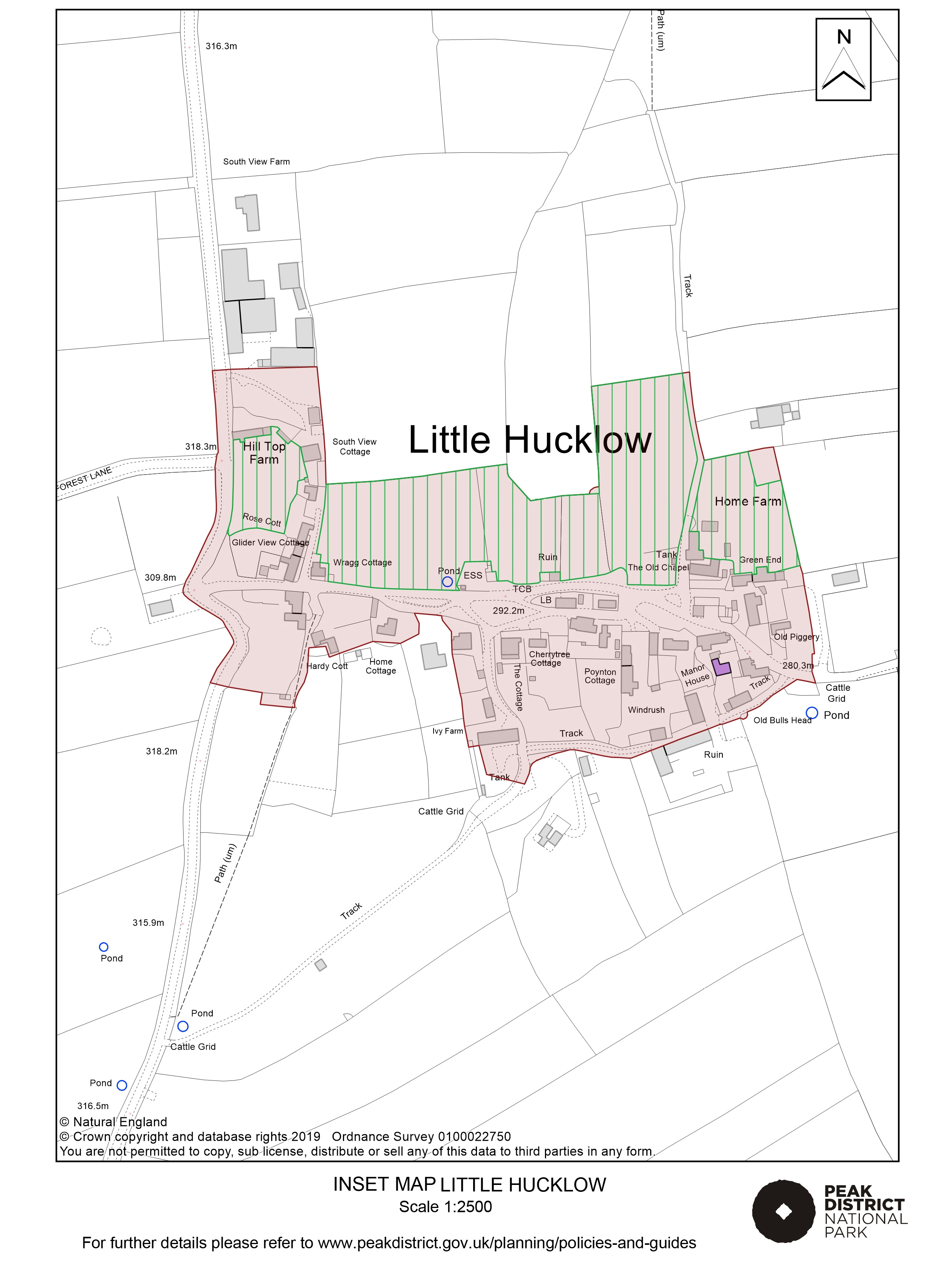 Local Plan Proposals Map: Little Hucklow