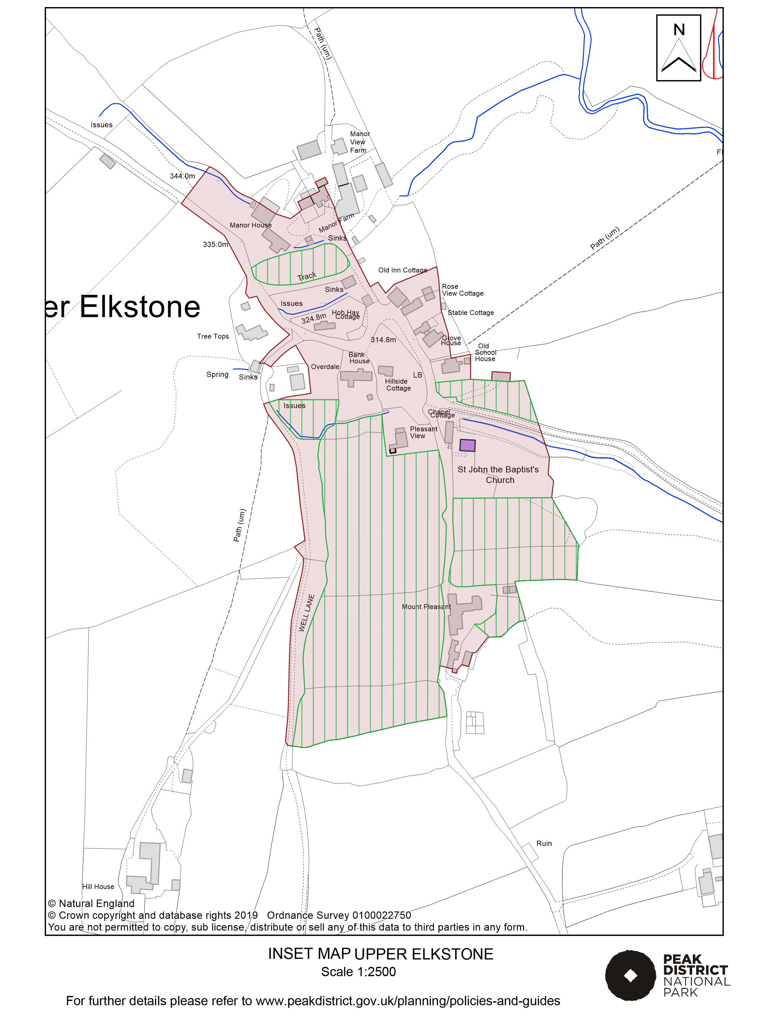 Local Plan Proposals Map: Upper Elkstone
