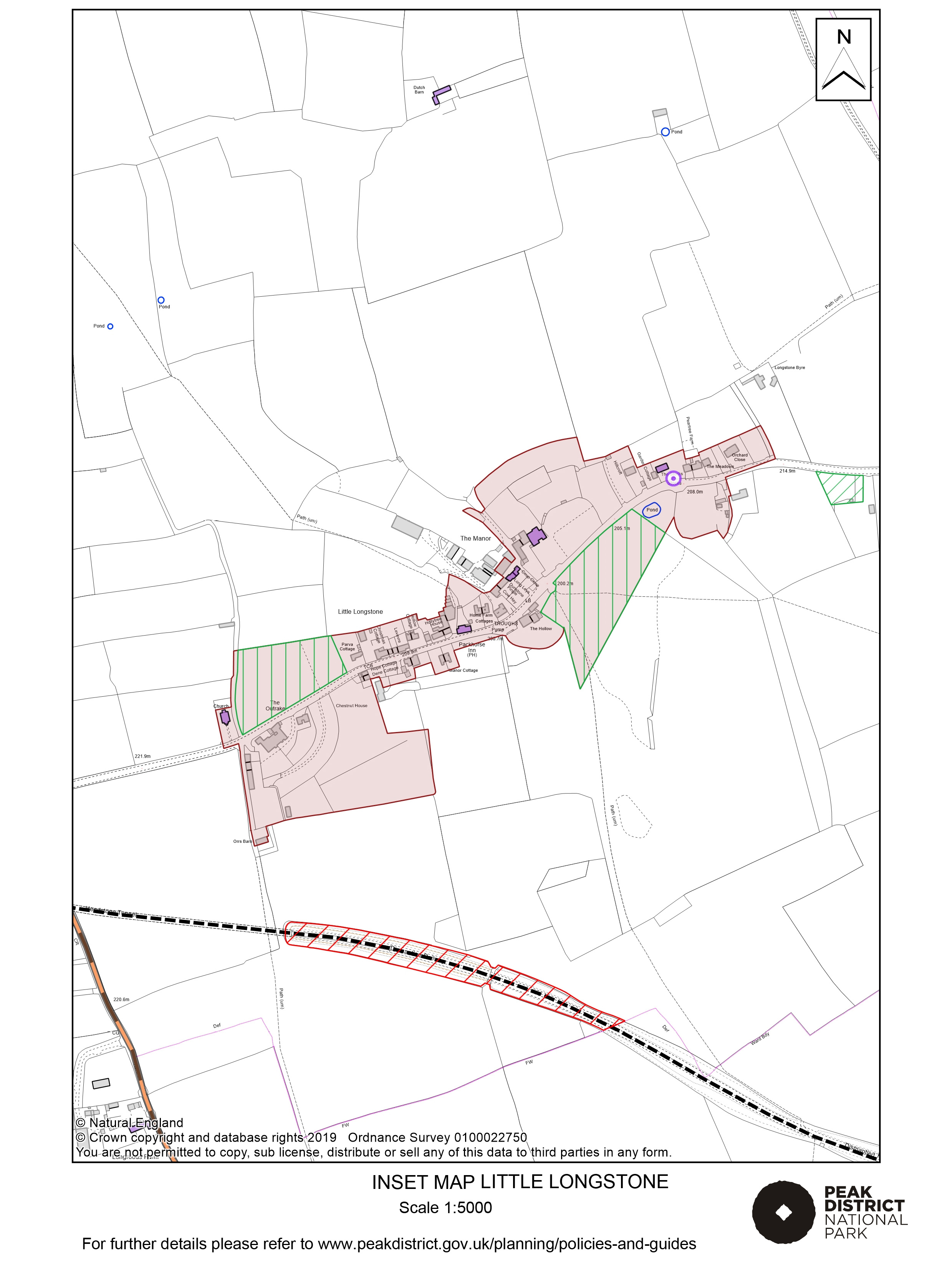 Local Plan Proposals Map: Little Longstone