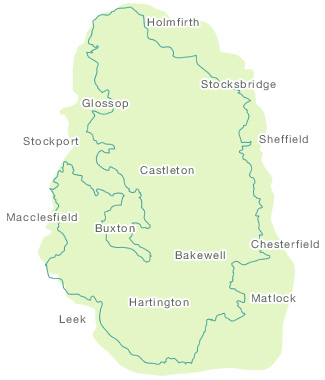 Peak District map