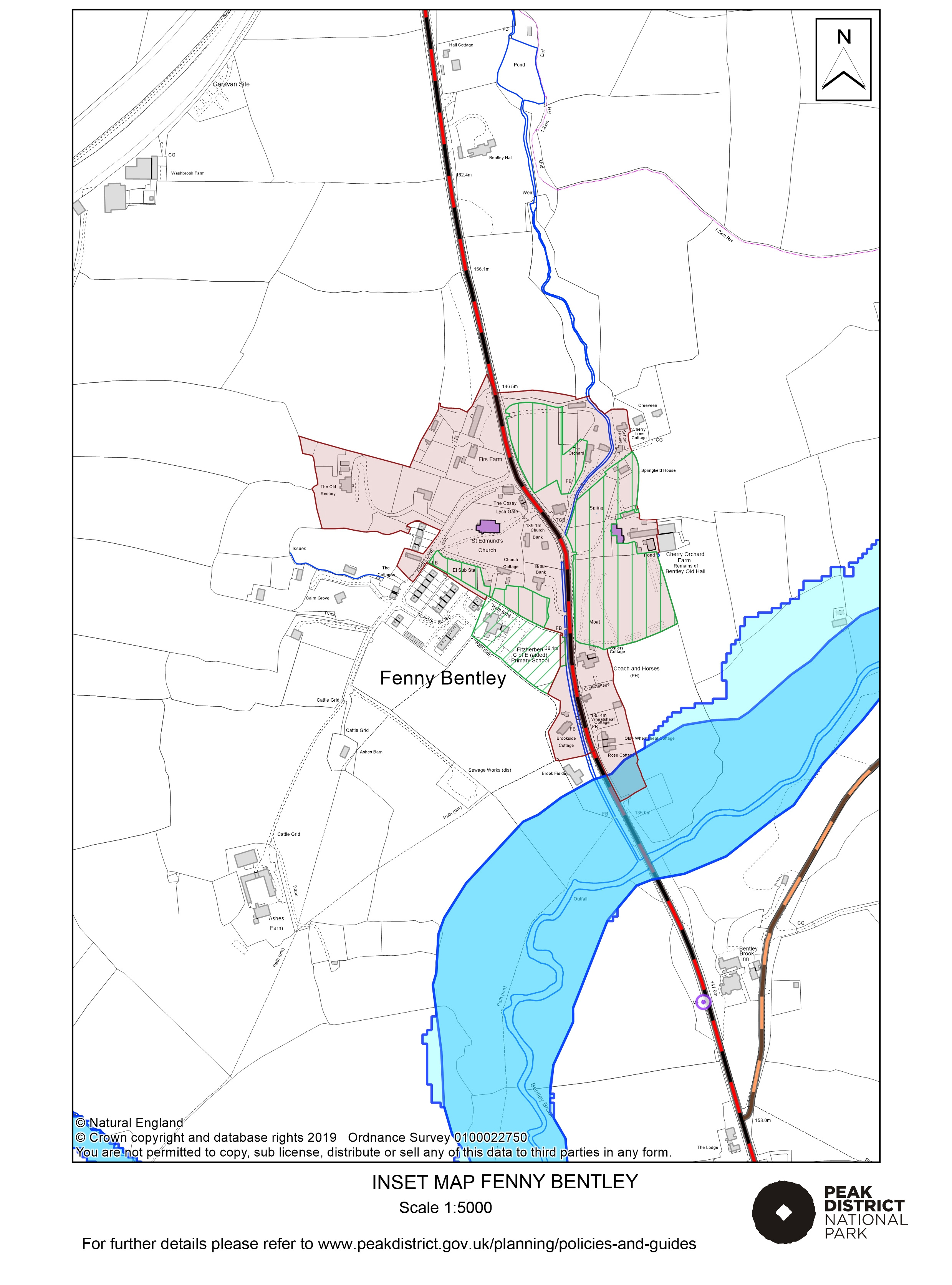 Local Plan Proposals Map: Fenny Bentley