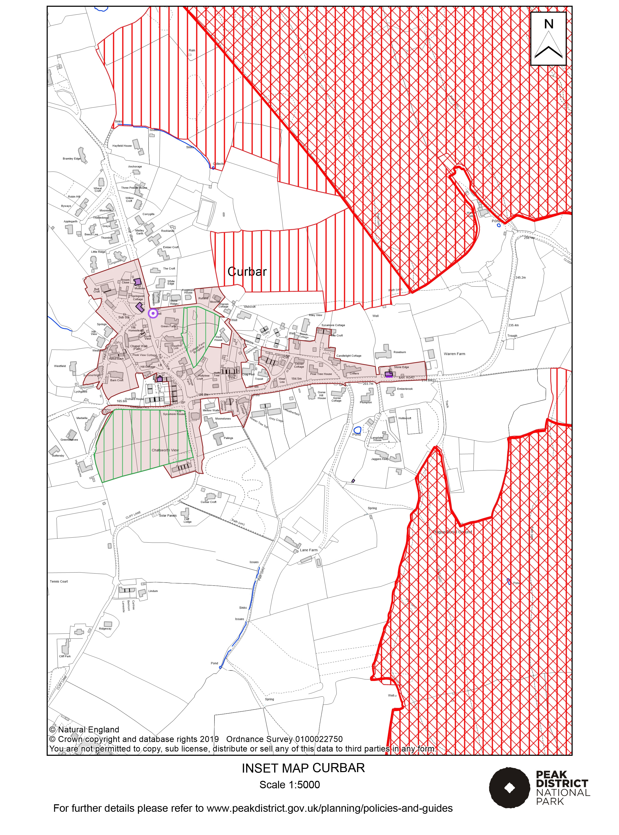 Local Plan Proposals Map: Curbar