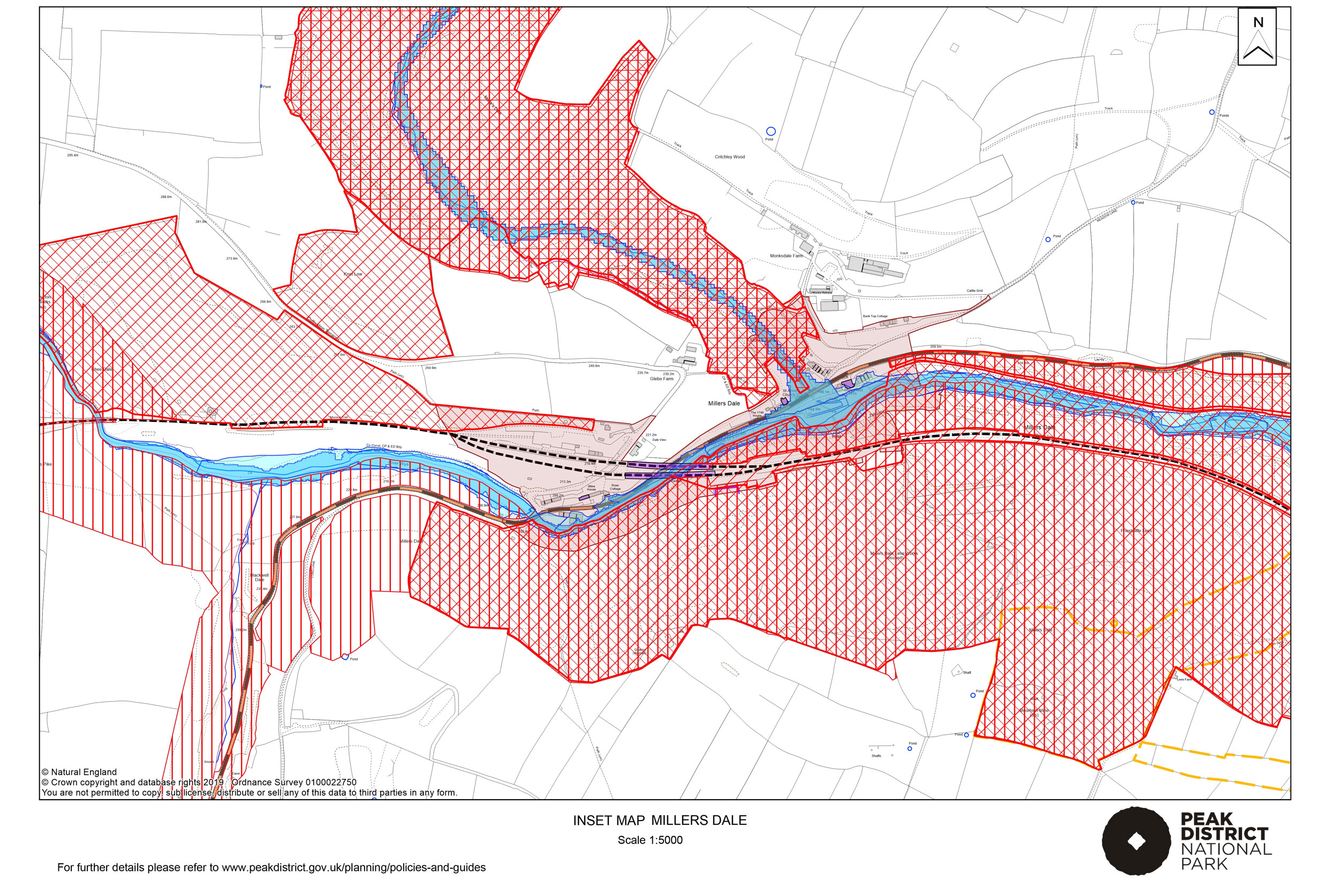 Local Plan Proposals Map: Millers Dale
