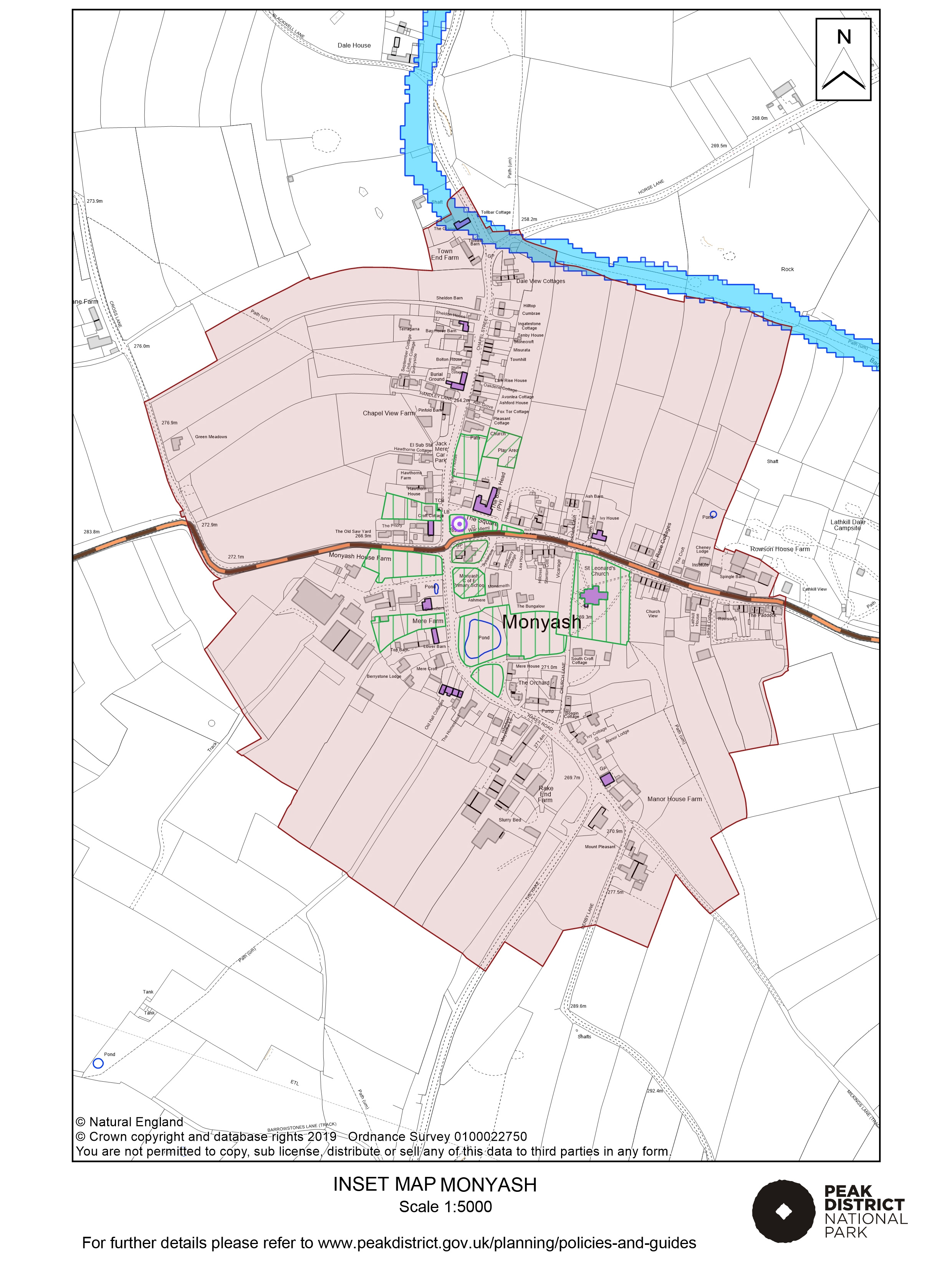 Local Plan Proposals Map: Monyash